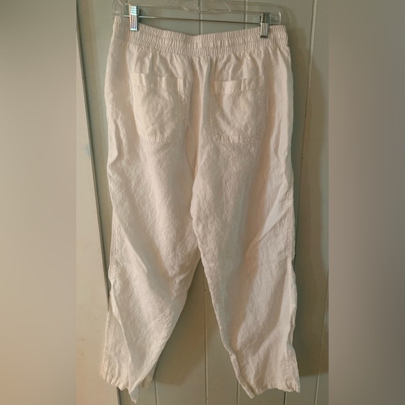Linen White Pants - Size Medium - Amazon Essentials - Picture 2 of 4